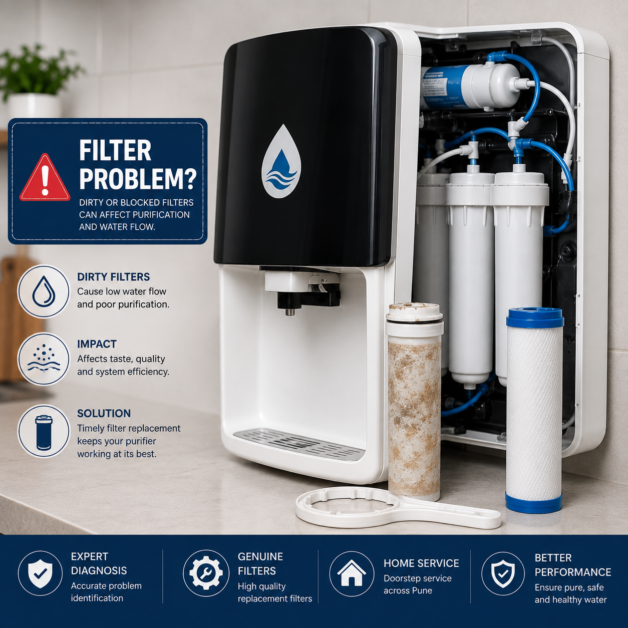 Water Purifier Filter Repair Service in Pune